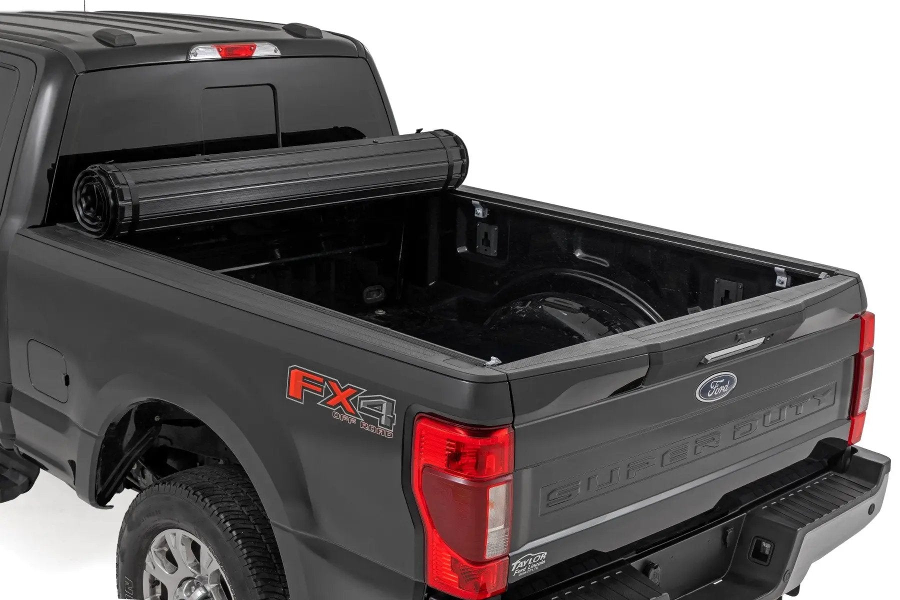 Rough Country Hard Roll Up Bed Cover | 6'10" Bed | Ford F-250/F-350 Super Duty (17-26) by Rough Country