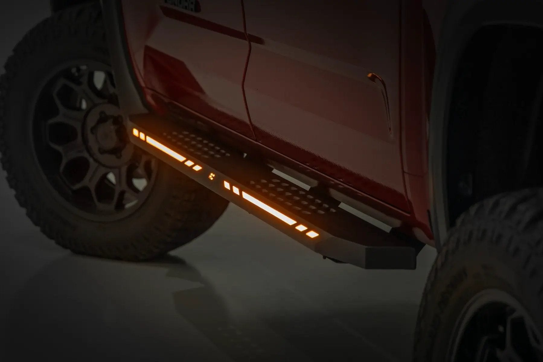 Rough Country AC2 Running Boards | Amber/White | CrewMax | Toyota Tundra 2WD/4WD (22-26) by Rough Country