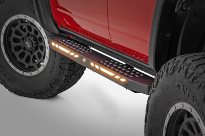 Подножки AC2 | Желтый/Белый | 4-дверные | Ford Bronco 4WD (2021-2025)