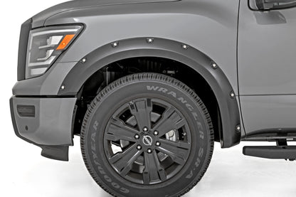 Расширители арок Pocket Fender Flares | K23 Brilliant Silver | Nissan Titan 2WD/4WD (17-24)