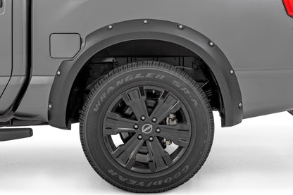 Расширители арок Pocket Fender Flares | K23 Brilliant Silver | Nissan Titan 2WD/4WD (17-24)