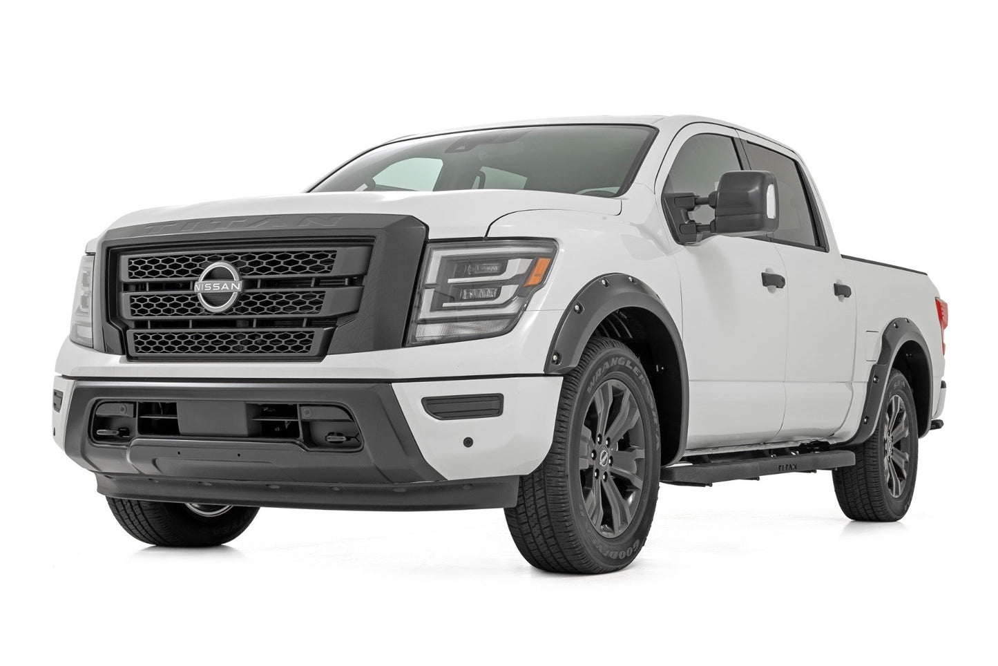 Расширители арок Pocket-Style | Crew | QAK Glacier White | Без эмблемы | Nissan Titan (17-24)