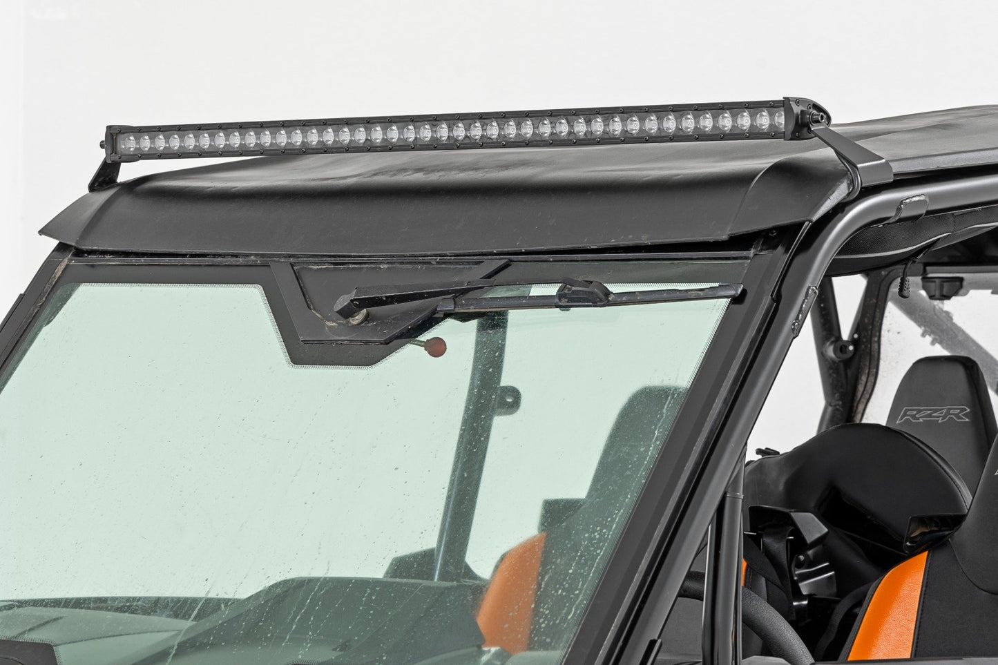 Rough Country LED Light Kit | Front Mount | 40" Black-Series Single Row | Polaris RZR XP 4 1000 (2024)