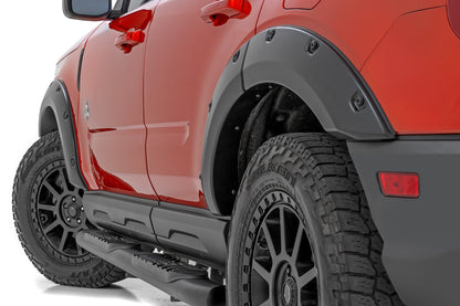 Rough Country Pocket Fender Flares | M7 Carbonized Gray | Ford Bronco Sport 4WD (2021-2026)