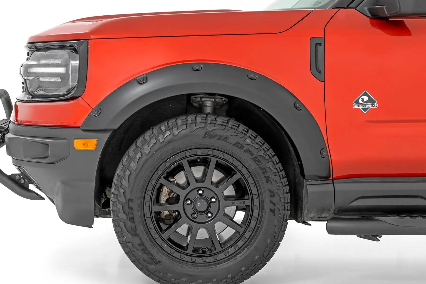 Rough Country Pocket Fender Flares | JS Iconic Silver | Ford Bronco Sport 4WD (2021-2026) by Rough Country