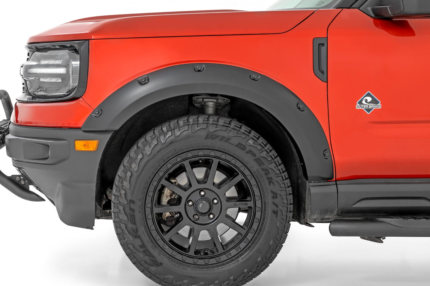 Rough Country Pocket Fender Flares | M7 Carbonized Gray | Ford Bronco Sport 4WD (2021-2026)