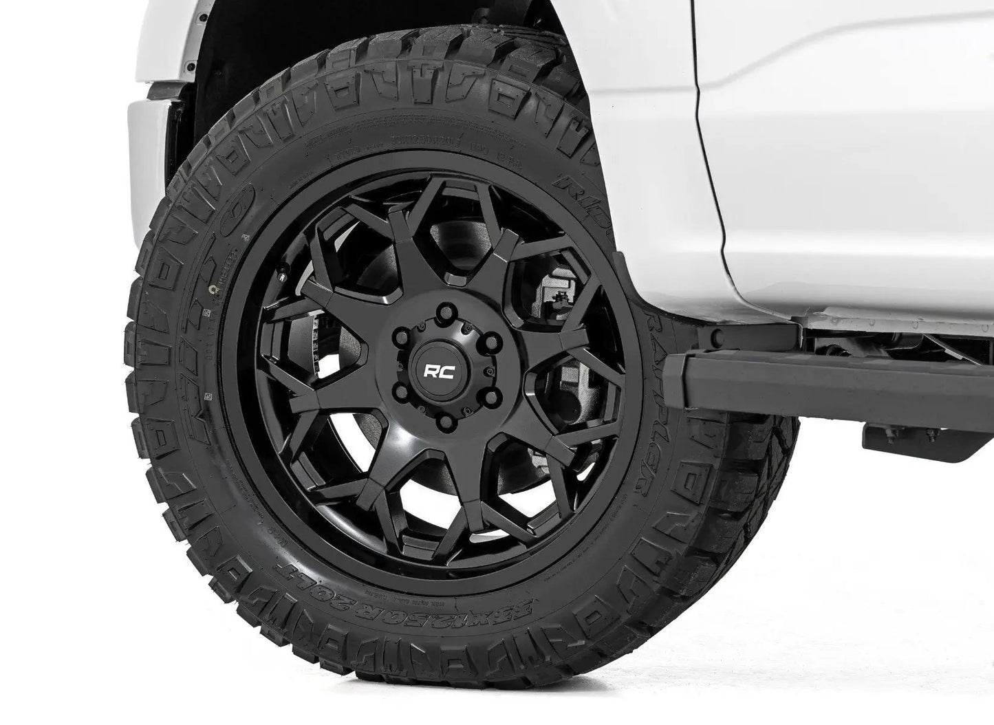 Rough Country 80 Series Wheel | One-Piece | Semi Gloss Black | 20x10 | 6x5.5 | -25mm by Rough Country