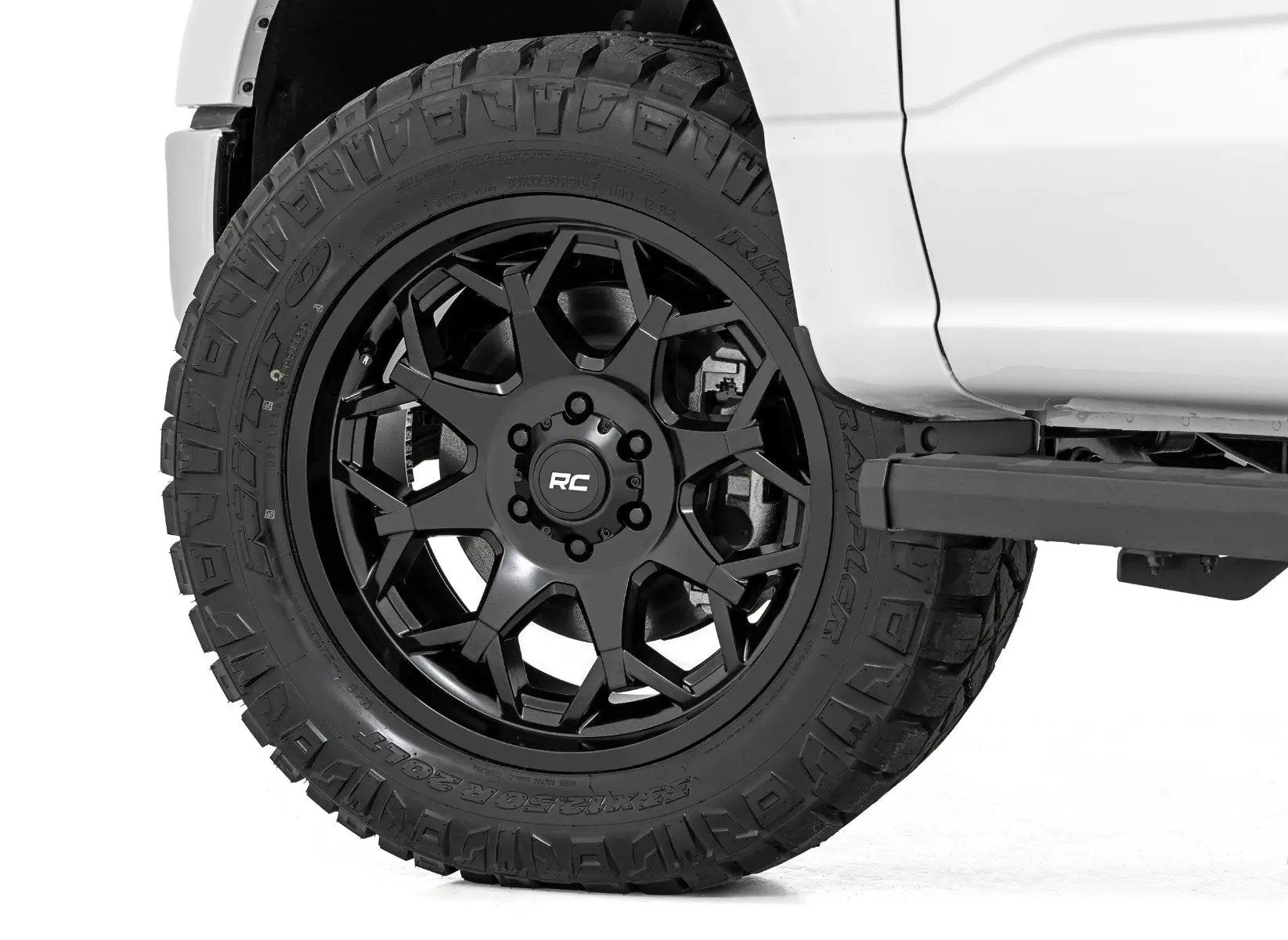 Rough Country 80 Series Wheel | One-Piece | Semi Gloss Black | 20x10 | 6x5.5 | -25mm by Rough Country