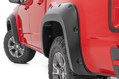 Rough Country Pocket Fender Flares | 5' Bed | Chevy Colorado 2WD/4WD (2015-2022) by Rough Country
