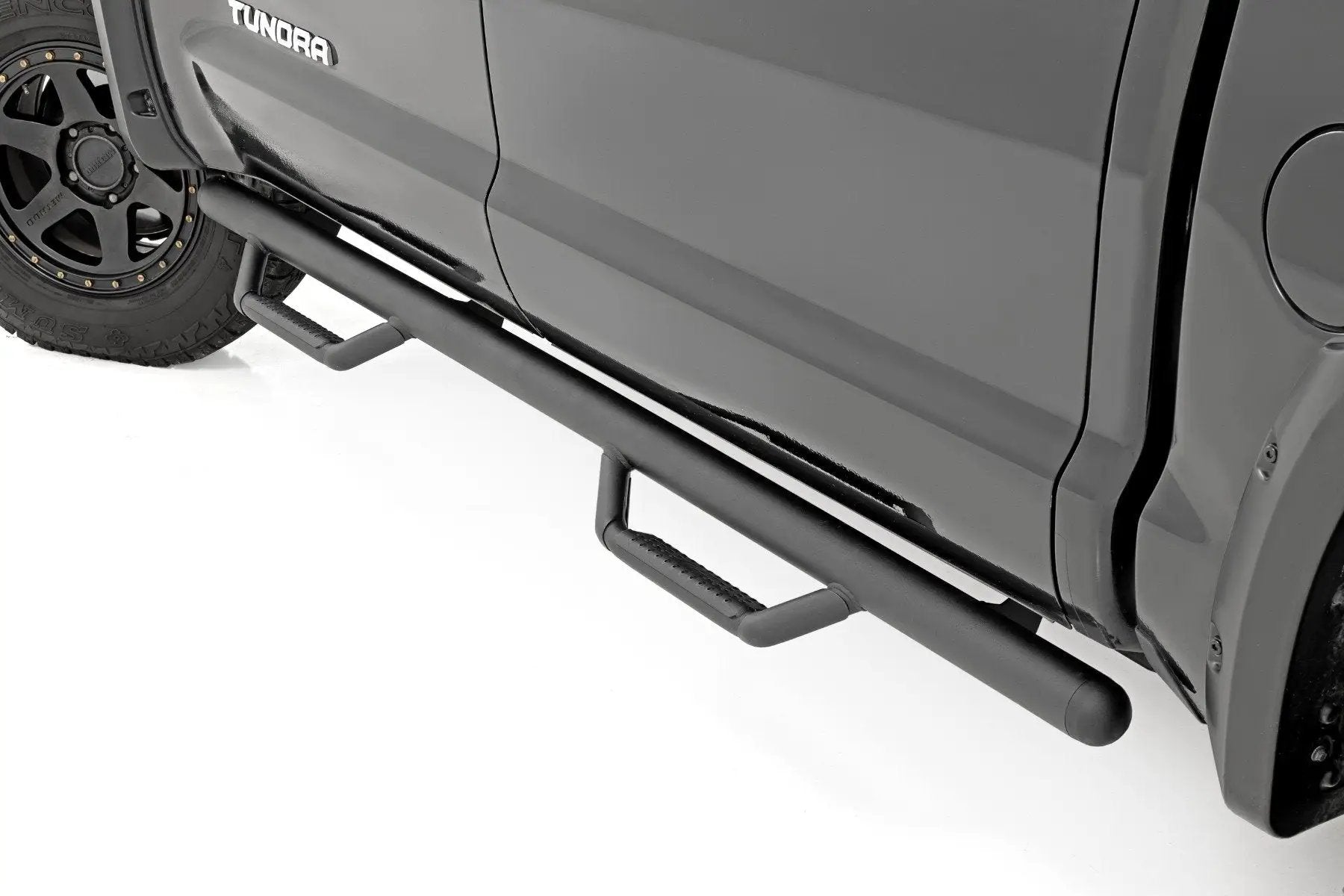 Rough Country Nerf Steps | Cab Length | CrewMax | 5'7" Bed | Toyota Tundra 2WD/4WD (07-21) by Rough Country