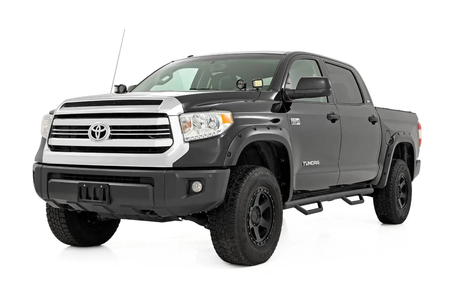 Rough Country Nerf Steps | Cab Length | CrewMax | 5'7" Bed | Toyota Tundra 2WD/4WD (07-21) by Rough Country