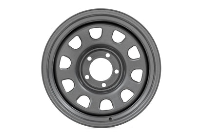 Rough Country Steel Wheel | Gray | 15x10 | 5x4.5 | 3.30 Bore | -39 by Rough Country
