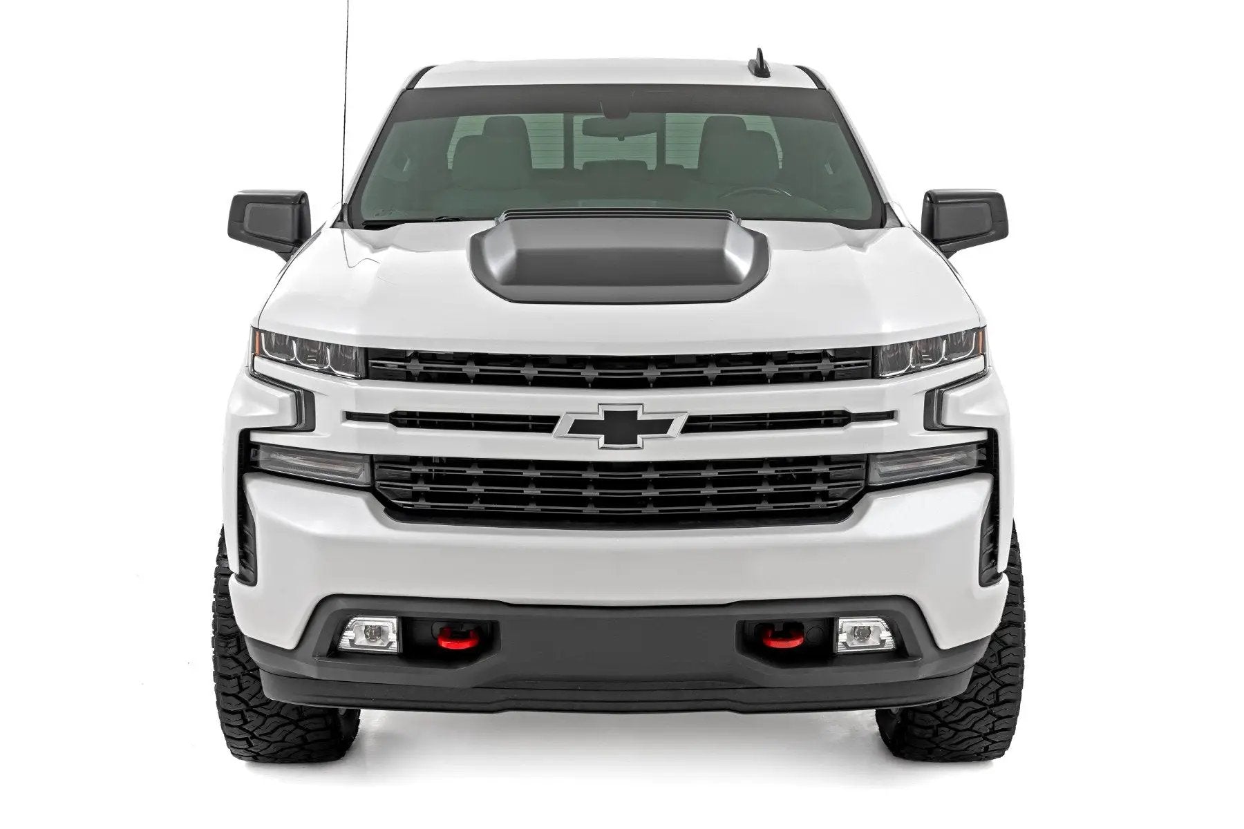 Rough Country Hood Scoop | GCN Victory Red | Chevy Silverado 1500 2WD/4WD (2019-2026) by Rough Country