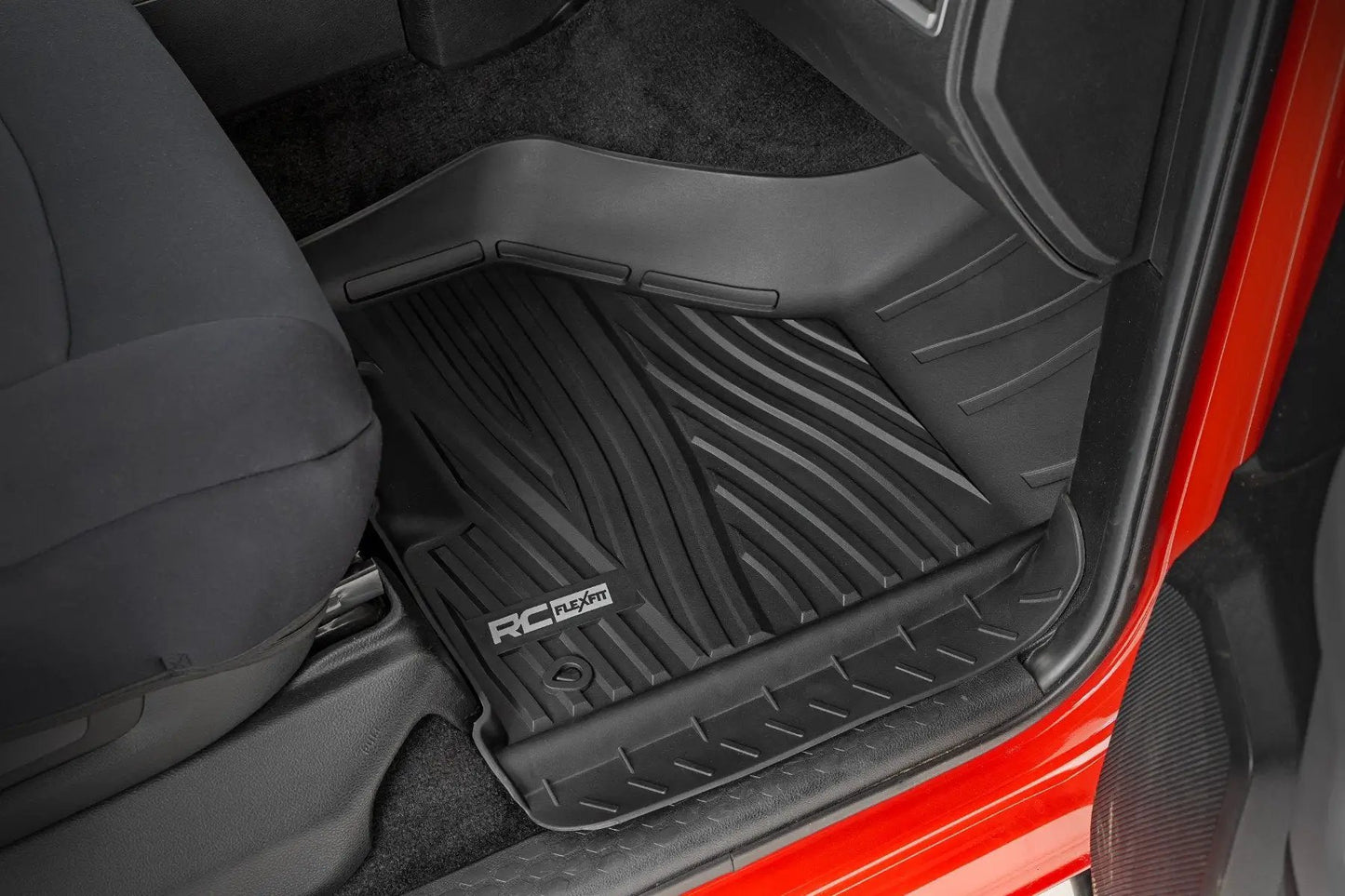 Rough Country Flex-Fit Floor Mats | FR | Crew Cab | Ram 1500 2WD/4WD (2012-2018 & Classic) by Rough Country