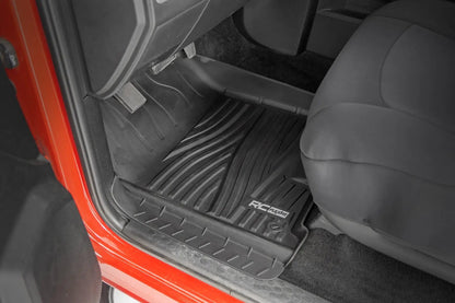 Rough Country Flex-Fit Floor Mats | FR | Crew Cab | Ram 1500 2WD/4WD (2012-2018 & Classic) by Rough Country