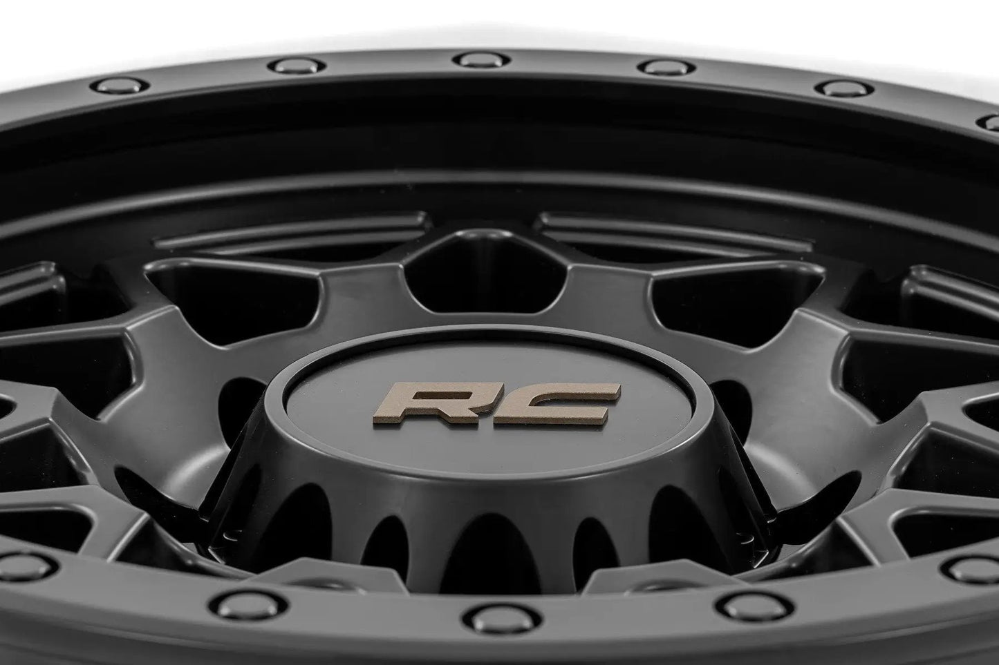 Rough Country 78 Series Wheel | Simulated Beadlock | Black | 18x9 | 8x6.5 | -12mm by Rough Country