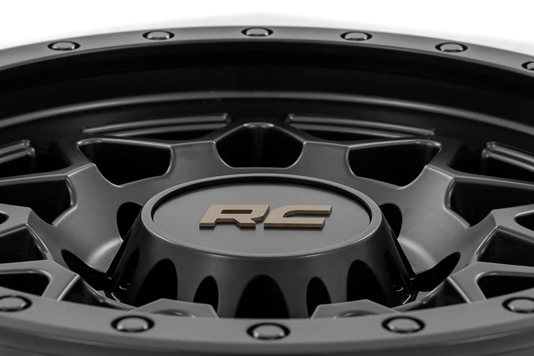 Rough Country 78 Series Wheel | Simulated Beadlock | Black | 18x9 | 8x6.5 | -12mm by Rough Country