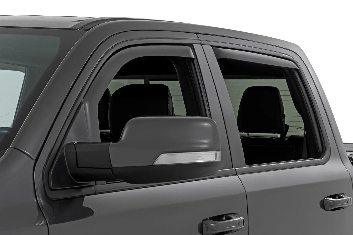 Rough Country Side Window Deflectors | In Channel Rain Guard | Ram 1500 (19-26)/1500 TRX (21-24) by Rough Country