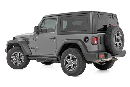 Rough Country Nerf Steps | Full Length | 2 Door | Jeep Wrangler JL 4WD (2018-2026) by Rough Country