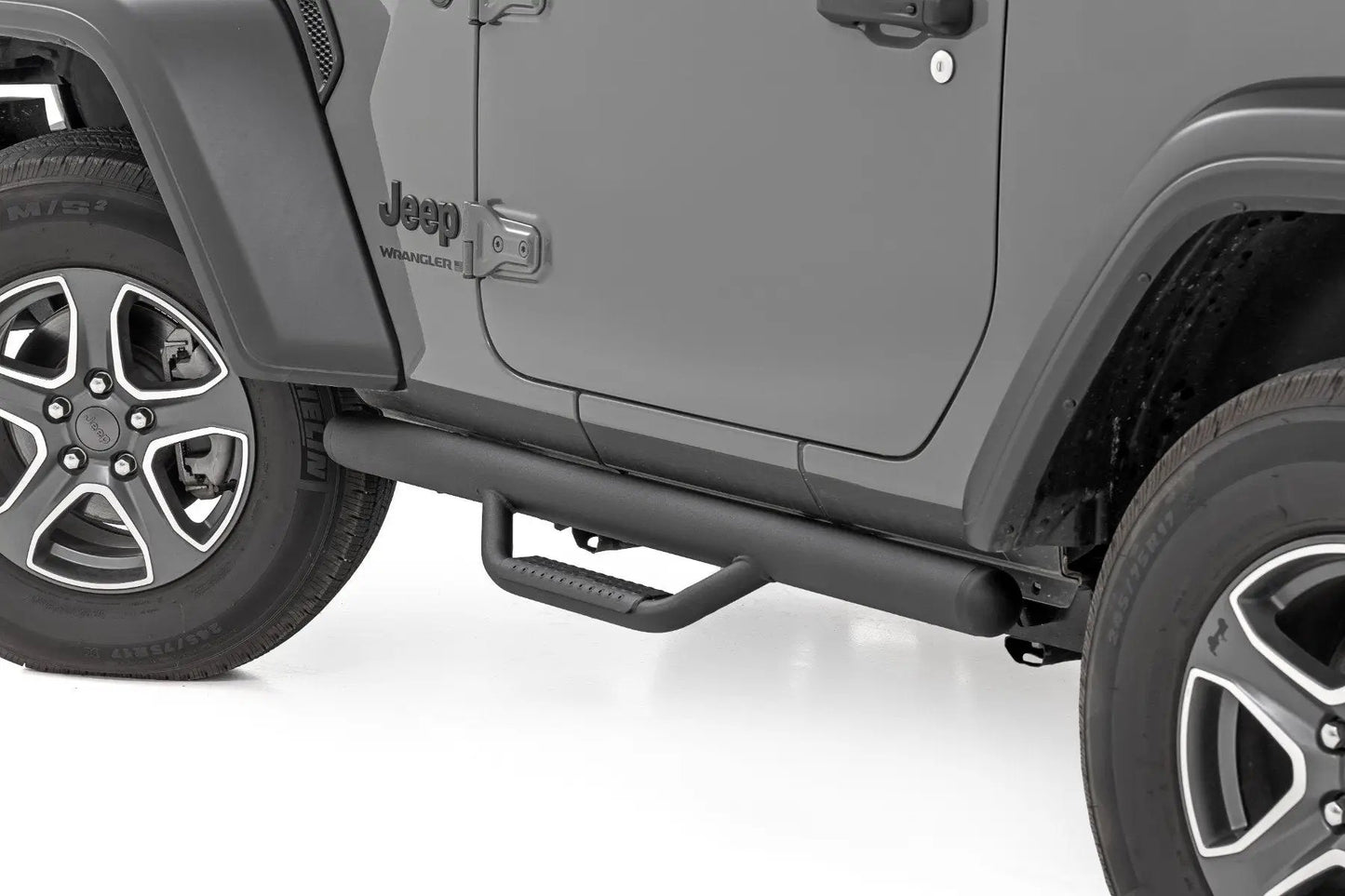 Rough Country Nerf Steps | Full Length | 2 Door | Jeep Wrangler JL 4WD (2018-2026) by Rough Country