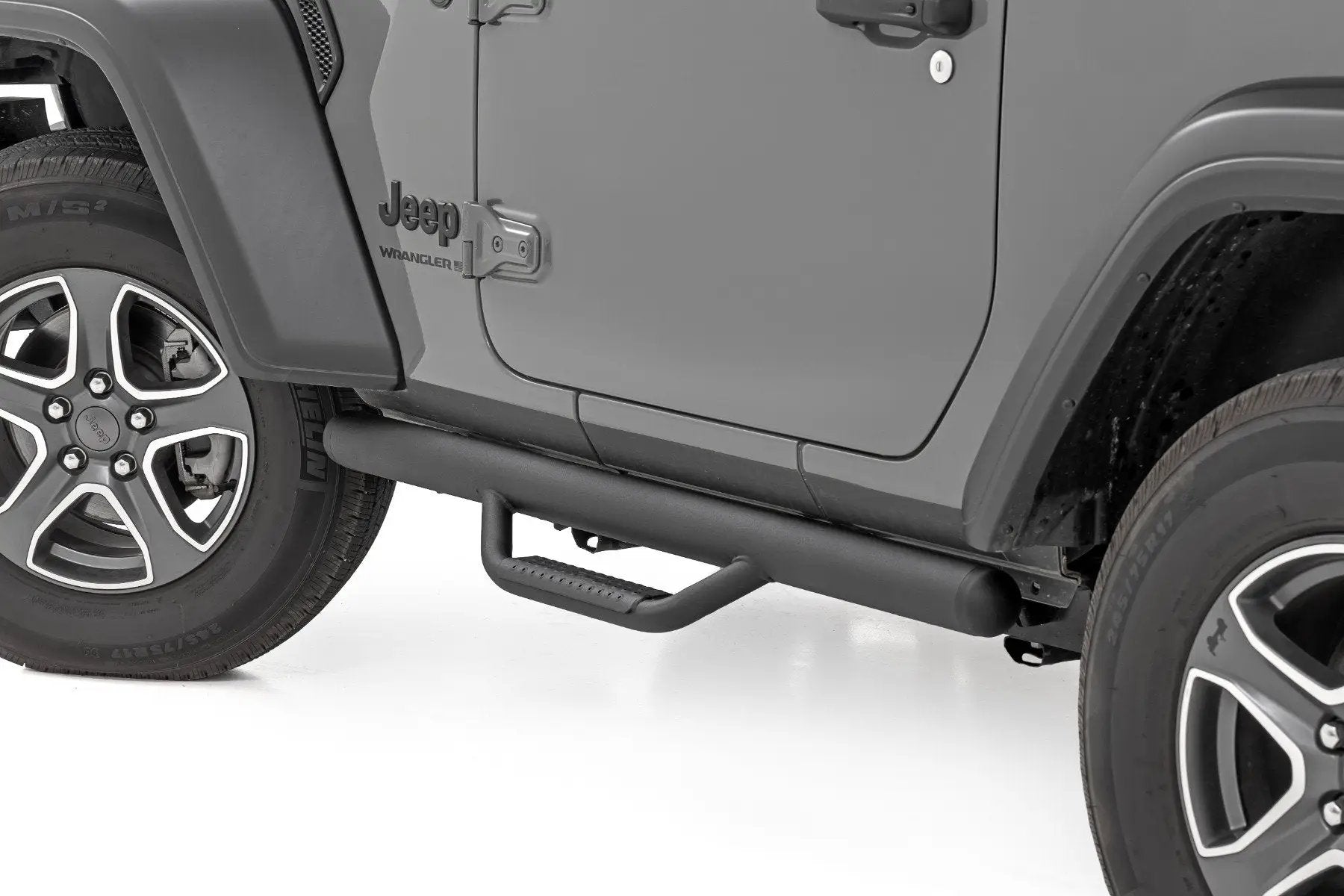 Rough Country Nerf Steps | Full Length | 2 Door | Jeep Wrangler JL 4WD (2018-2026) by Rough Country