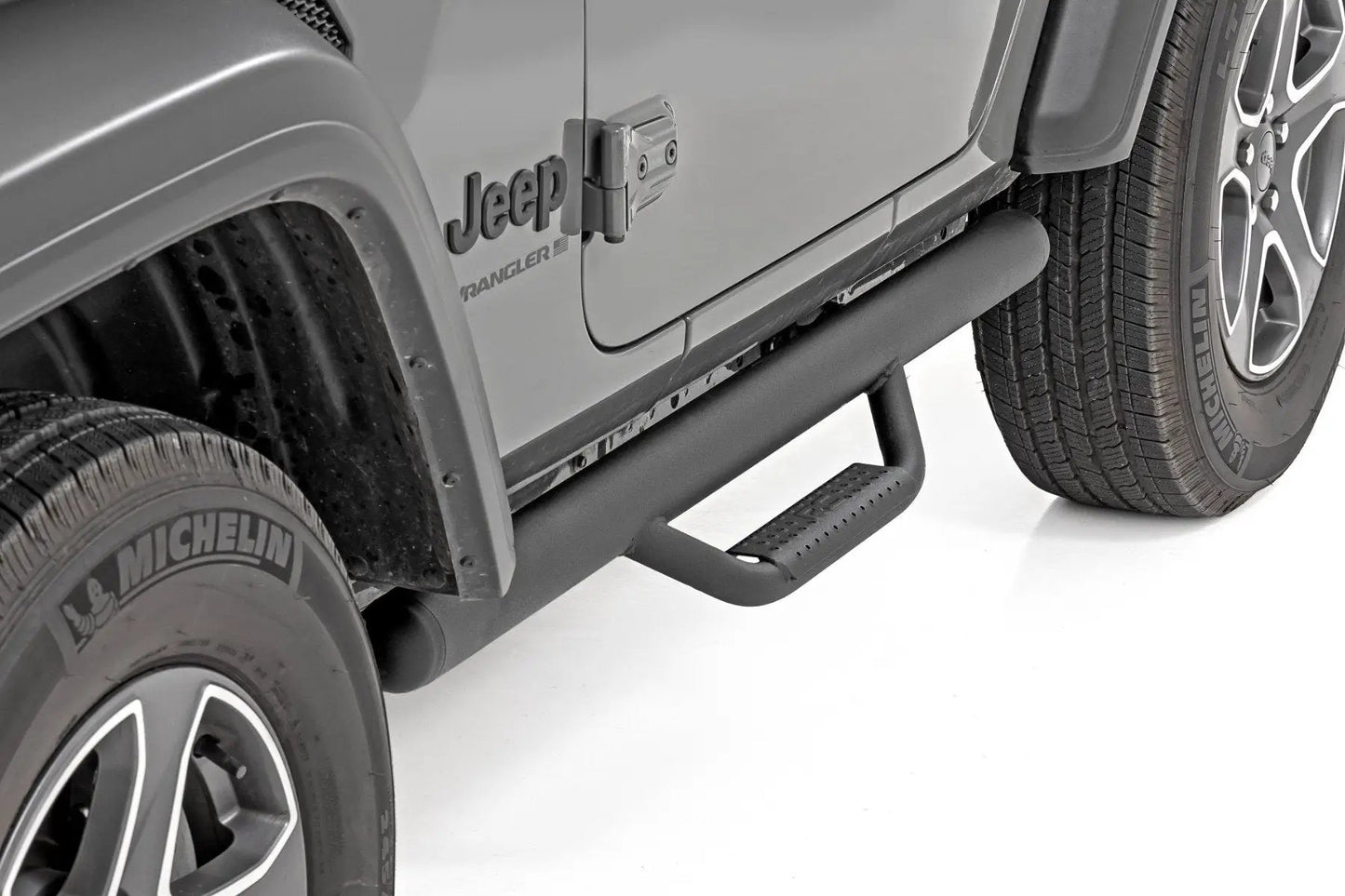 Rough Country Nerf Steps | Full Length | 2 Door | Jeep Wrangler JL 4WD (2018-2026) by Rough Country