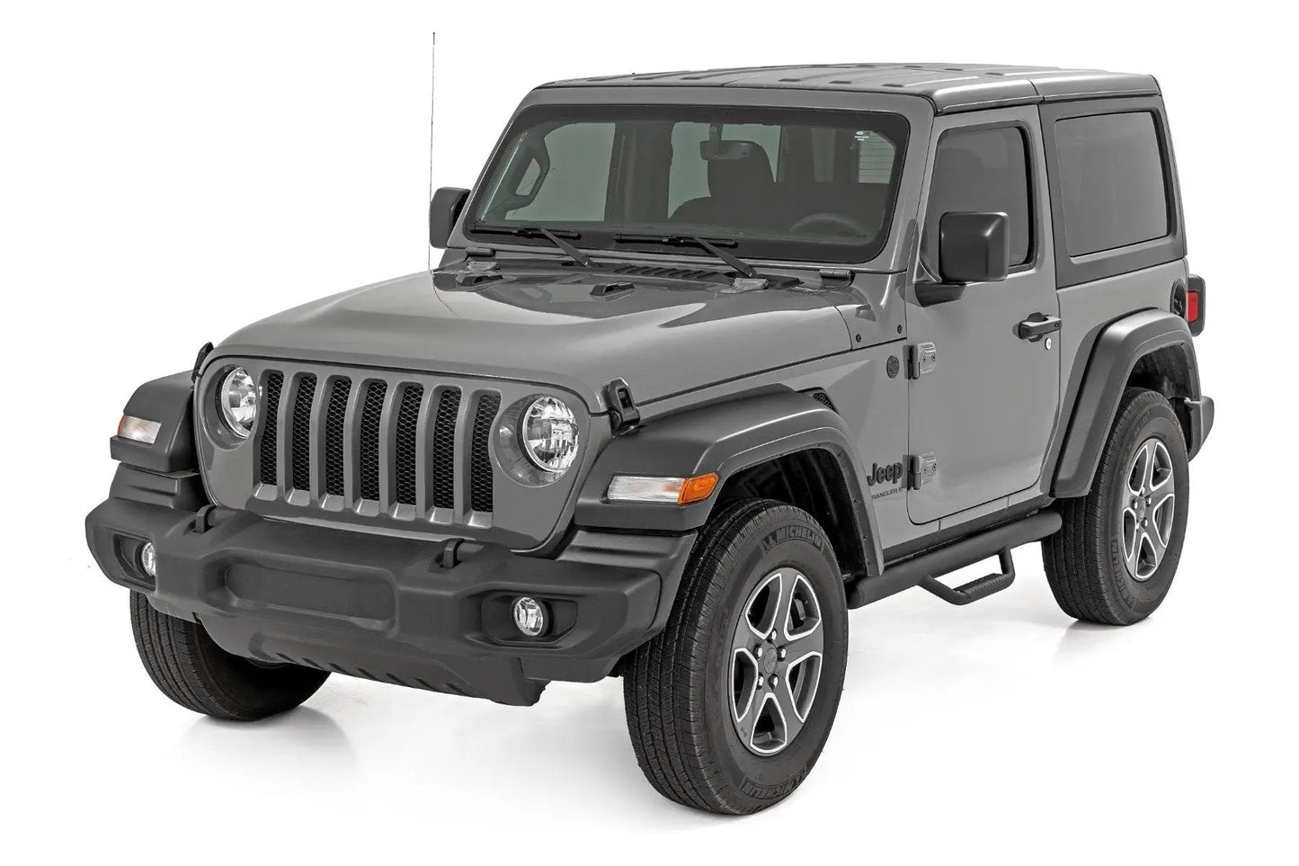 Rough Country Nerf Steps | Full Length | 2 Door | Jeep Wrangler JL 4WD (2018-2026) by Rough Country