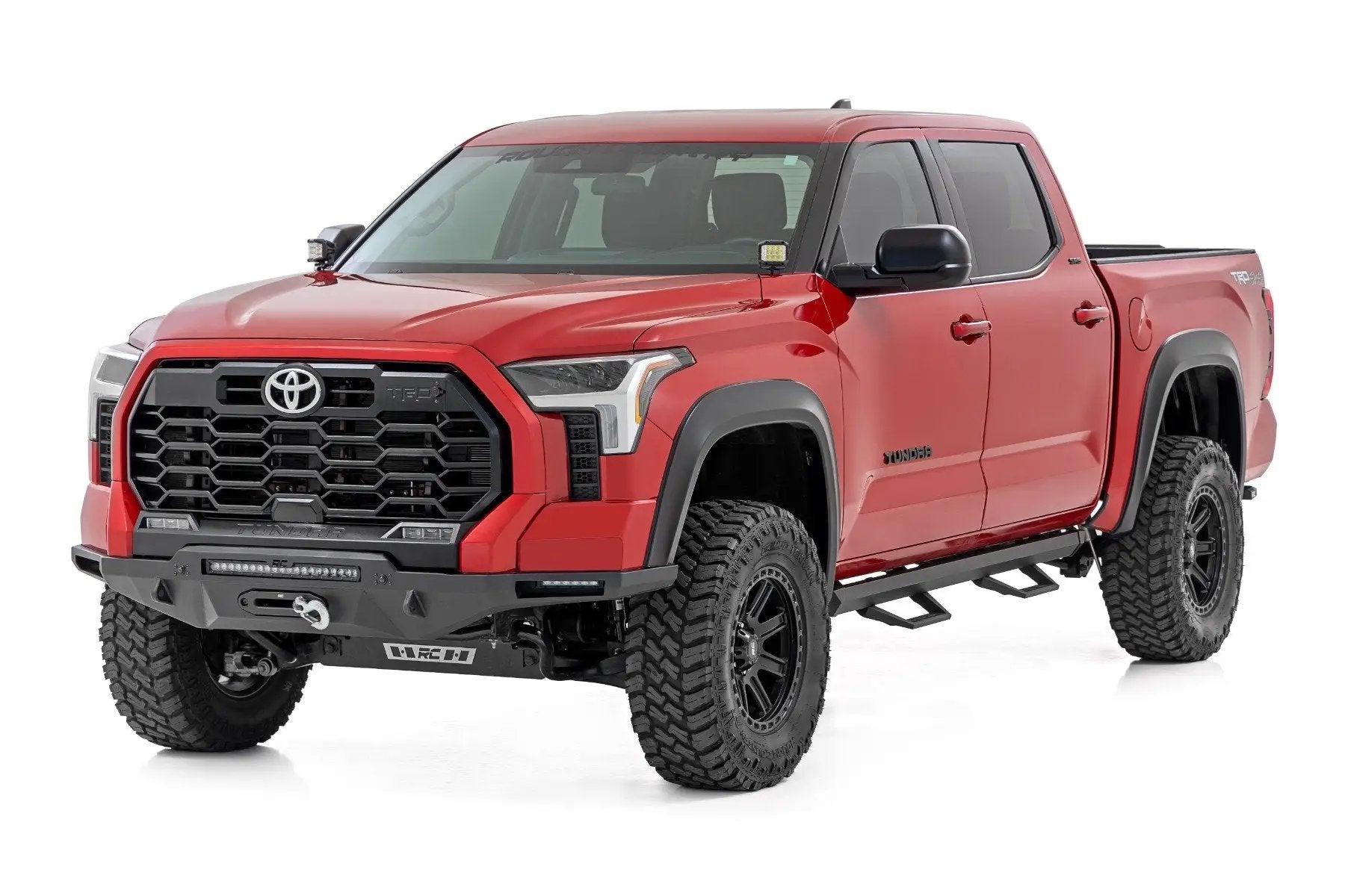 Rough Country SRL2 Adj Aluminum Steps | CrewMax | Toyota Tundra 2WD/4WD (2022-2026) by Rough Country
