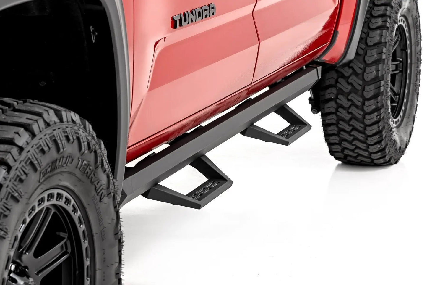 Rough Country SRL2 Adj Aluminum Steps | CrewMax | Toyota Tundra 2WD/4WD (2022-2026) by Rough Country