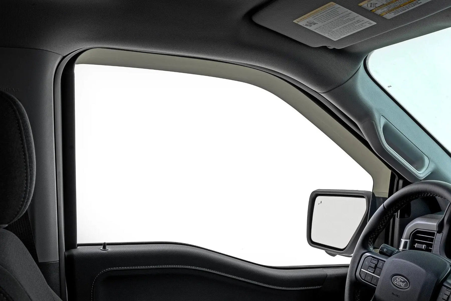 Rough Country Side Window Deflectors | In Channel Rain Guard | Ford F-150/Lightning/F-250/F-350/Raptor (15-26) by Rough Country