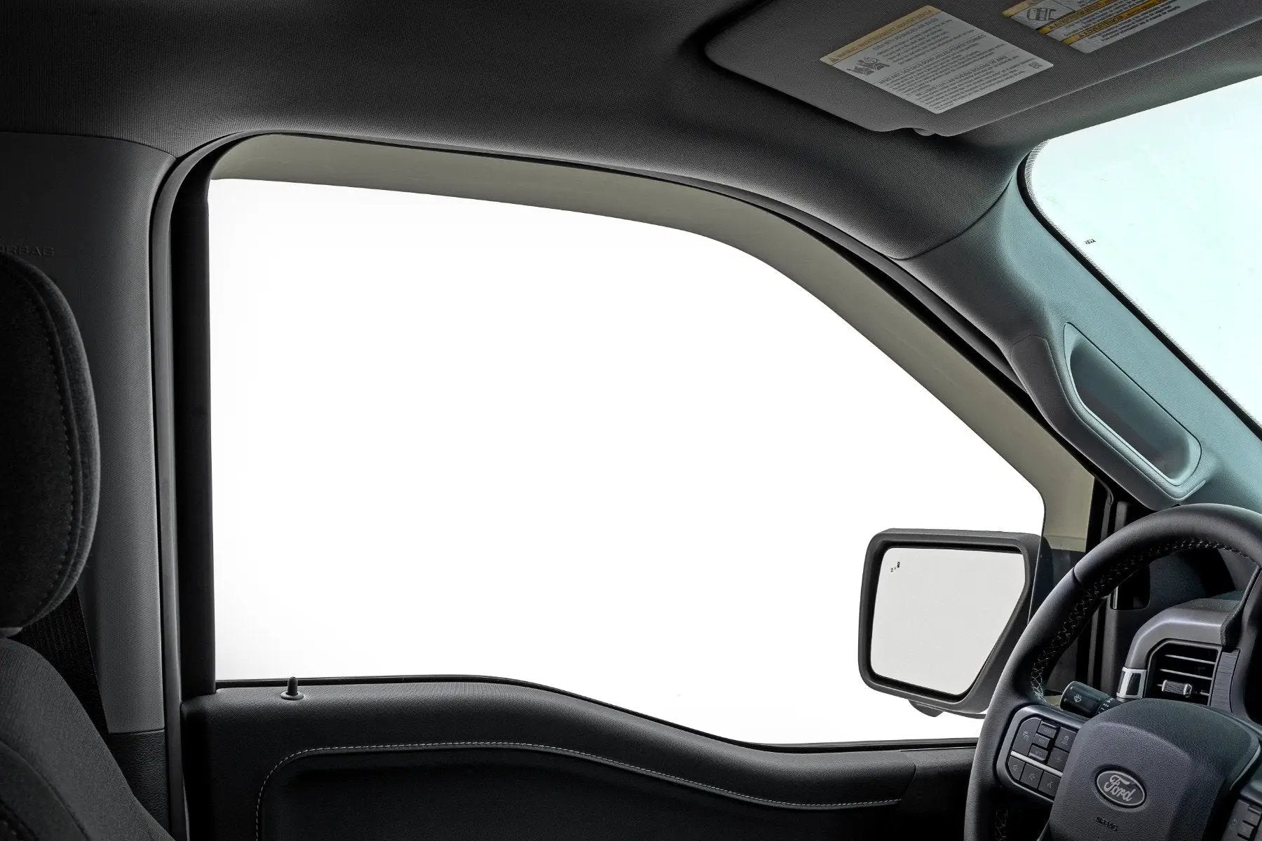 Rough Country Side Window Deflectors | In Channel Rain Guard | Ford F-150/Lightning/F-250/F-350/Raptor (15-26) by Rough Country