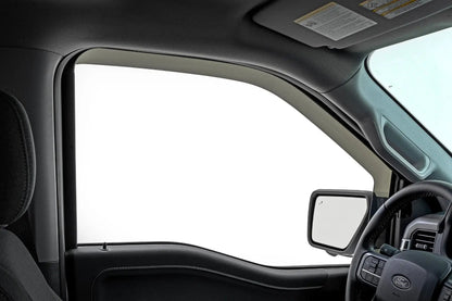 Rough Country Side Window Deflectors | In Channel Rain Guard | Ford F-150/Lightning/F-250/F-350/Raptor (15-26) by Rough Country