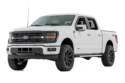 Rough Country Side Window Deflectors | In Channel Rain Guard | Ford F-150/Lightning/F-250/F-350/Raptor (15-26) by Rough Country