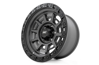 Rin 85 Series Rough Country | Beadlock simulado | Gris plomo/Negro | 17x9 | 6x5.5 | -18mm
