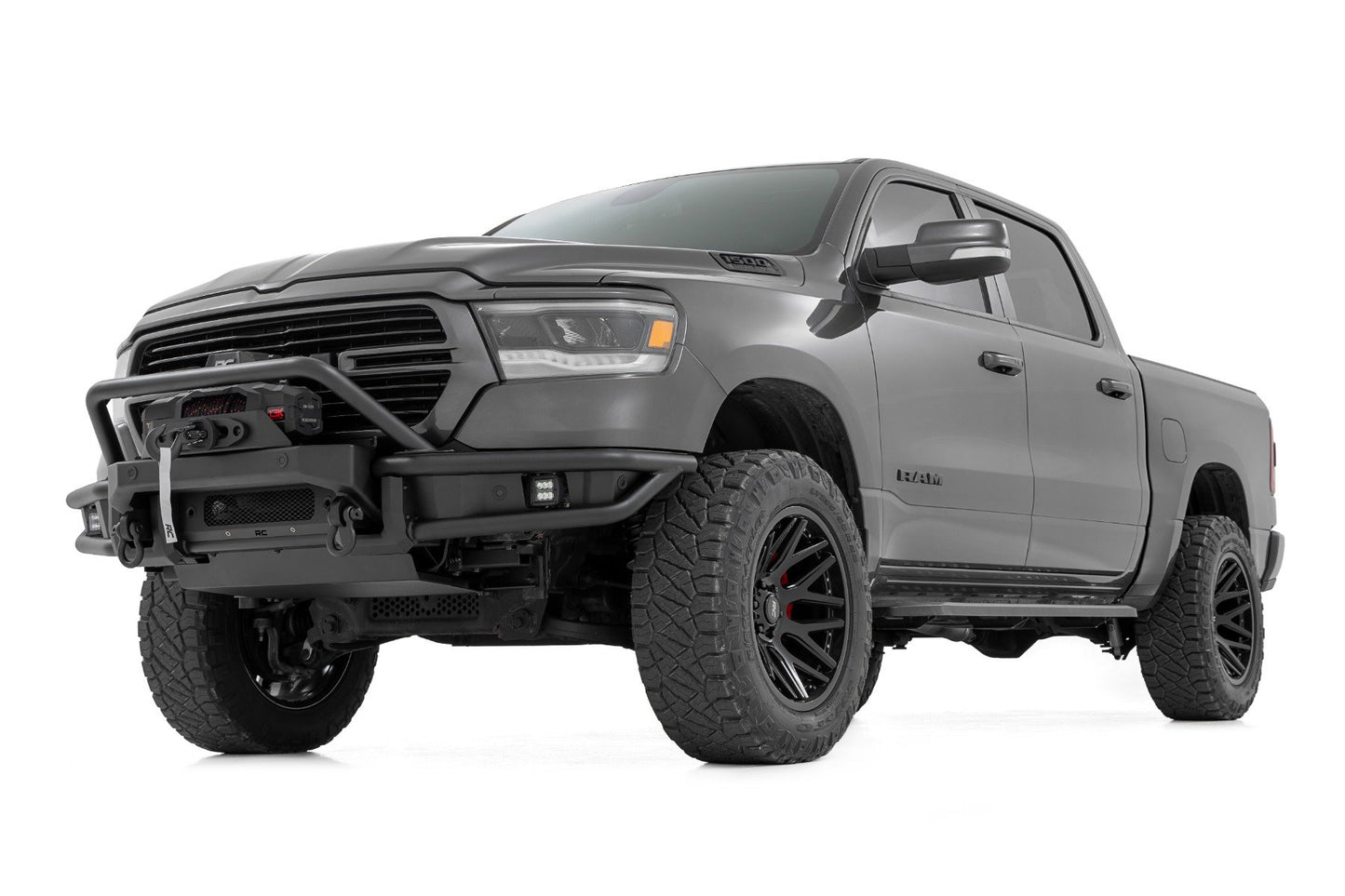Rough Country Front Bumper | Tubular | Winch Mount | Ram 1500 2WD/4WD (2019-2024)