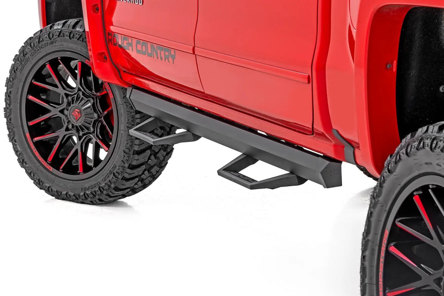 Rough Country SRL2 Adj Aluminum Step | Crew Cab | Chevy/GMC 1500/2500HD/3500HD (07-18 & Classic) by Rough Country