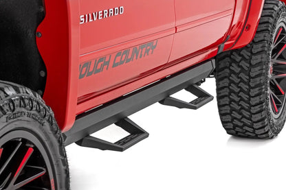 Rough Country SRL2 Adj Aluminum Step | Crew Cab | Chevy/GMC 1500/2500HD/3500HD (07-18 & Classic) by Rough Country