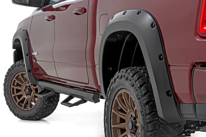 Rough Country Pocket Fender Flares | PR4 Flame Red | Ram 1500 2WD/4WD (2025-2026)