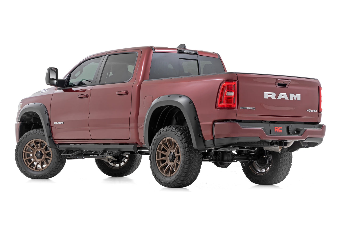 Rough Country Pocket Fender Flares | PR4 Flame Red | Ram 1500 2WD/4WD (2025-2026)