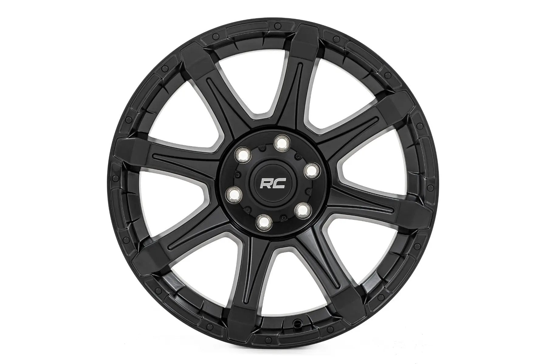 Rough Country 81 Series Wheel | One-Piece | Semi Gloss Black | 20x9 | 8x6.5 | 0mm by Rough Country