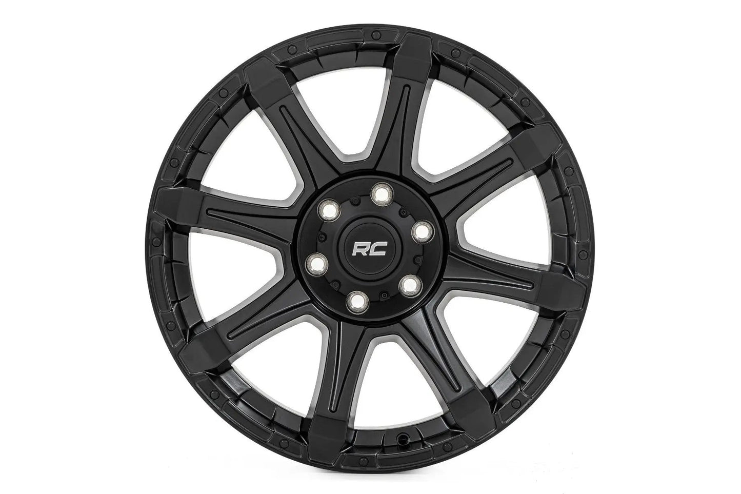 Rough Country 81 Series Wheel | One-Piece | Semi Gloss Black | 20x10 | 6x135 | -25mm by Rough Country