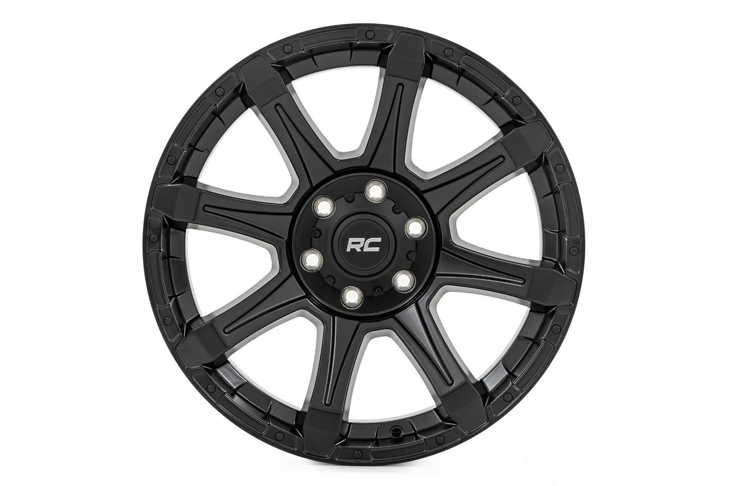 Rough Country 81 Series Wheel | One-Piece | Semi Gloss Black | 20x9 | 5x150 | +18mm by Rough Country