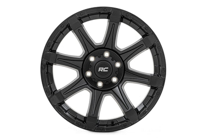 Rueda Rough Country Serie 81 | Una pieza | Negro semibrillante | 20x9 | 6x135 | 0mm