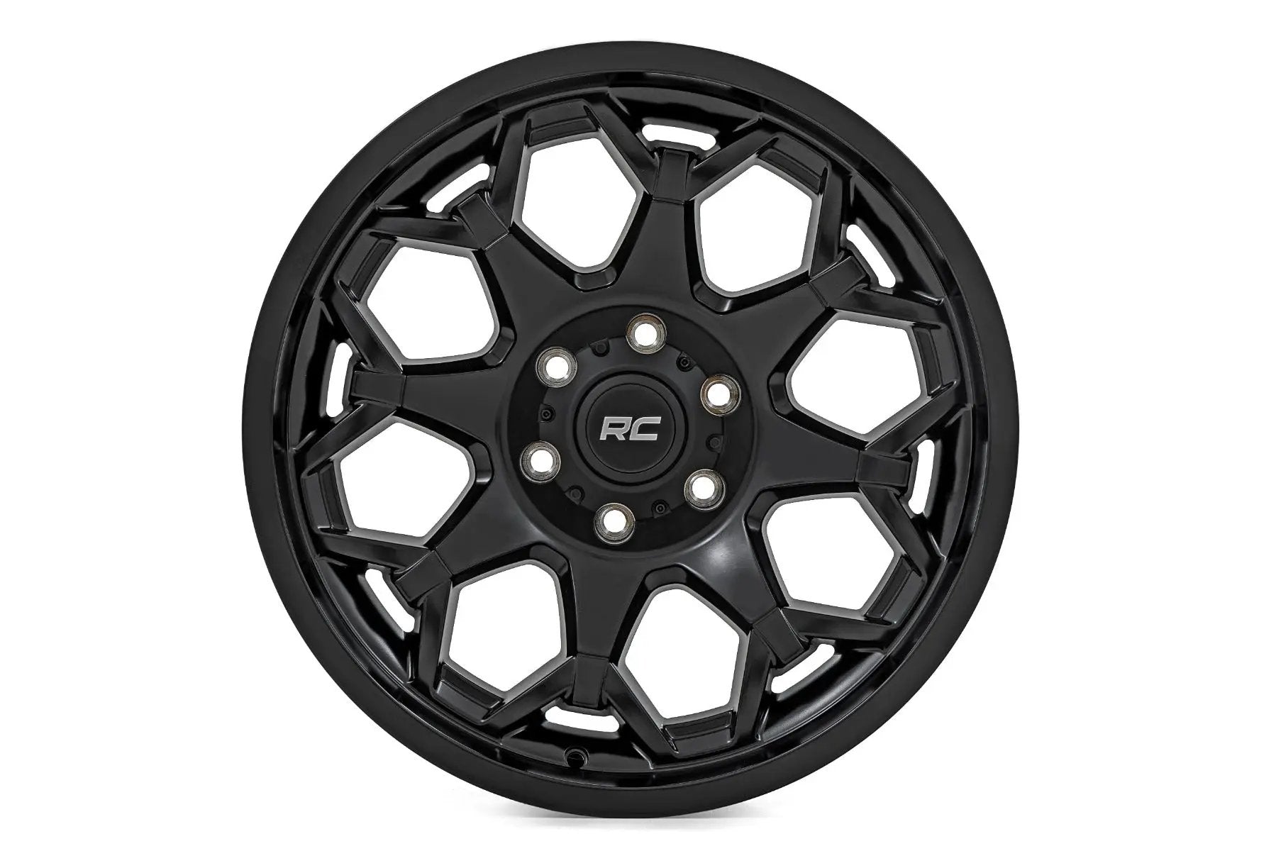 Rough Country 80 Series Wheel | One-Piece | Semi Gloss Black | 20x10 | 6x135 | -25mm by Rough Country