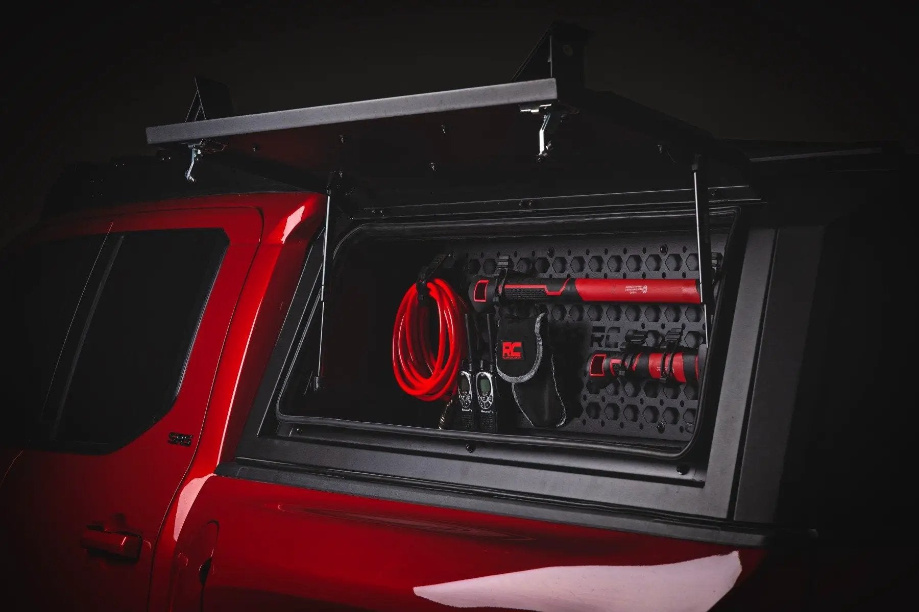 Rough Country Bed Cap Molle Panel Side Storage Bin | Drivers Side | Toyota Tacoma (24-26) by Rough Country