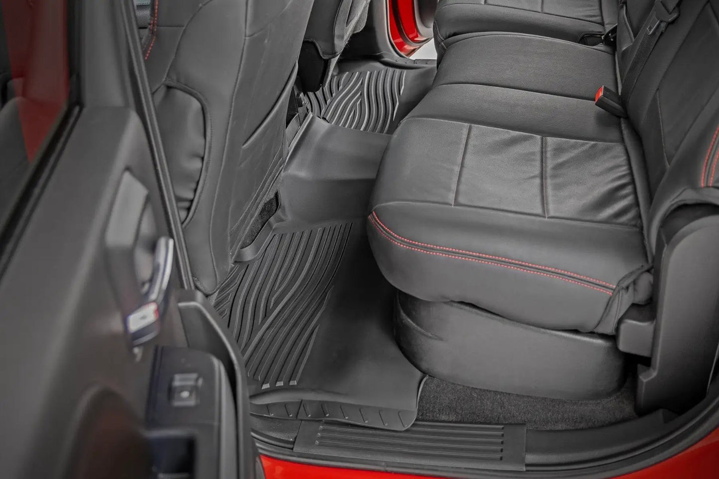 Rough Country Flex-Fit Floor Mats | FR & RR | FR Bucket | Crew | Chevy/GMC 1500/2500HD/3500HD 2WD/4WD by Rough Country