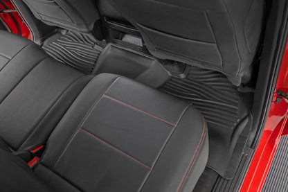 Rough Country Flex-Fit Floor Mats | FR & RR | FR Bucket | Crew | Chevy/GMC 1500/2500HD/3500HD 2WD/4WD by Rough Country