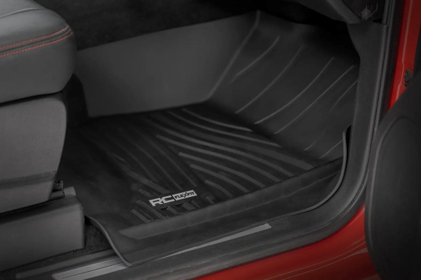 Rough Country Flex-Fit Floor Mats | FR & RR | FR Bucket | Crew | Chevy/GMC 1500/2500HD/3500HD 2WD/4WD by Rough Country