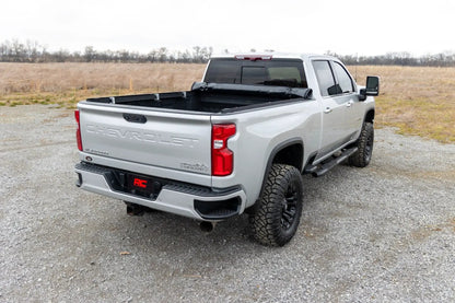 Rough Country Soft Roll Up Bed Cover | 6'9" Bed | Chevy/GMC 2500HD/3500HD (20-26) by Rough Country