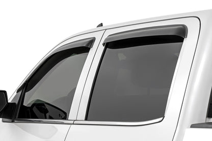 Deflectores para ventanas laterales | Protectores contra lluvia adhesivos | Chevy/GMC 1500/2500HD/3500HD 2WD/4WD